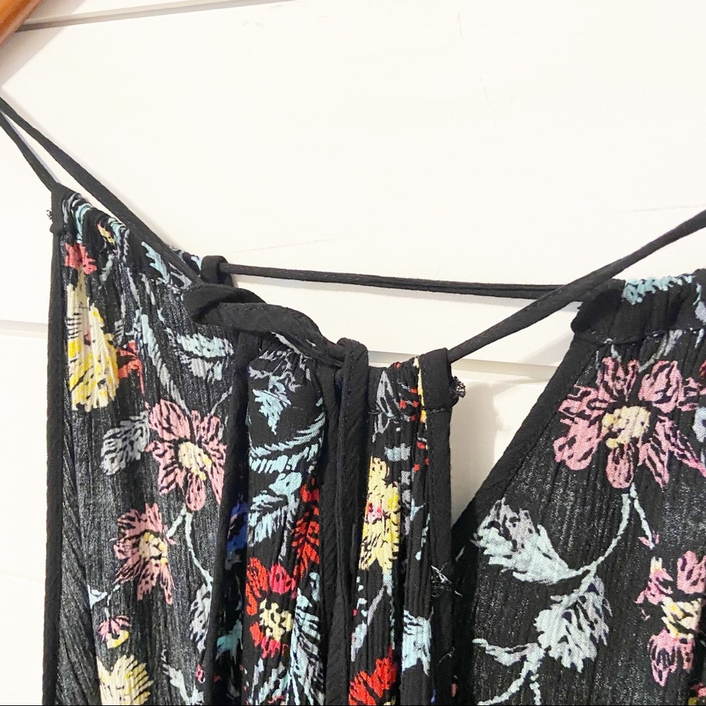 City Chic Black Maxi Dress with Multicolor Floral Embroidery - Picture 6 of 15